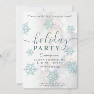 Winter wonderland corporate Holiday party Invitati Kaart