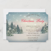 Winter Wonderland Corporate Kerstparty Kaart (Voorkant)