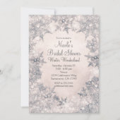 Winter Wonderland Cream White Elegante Sneeuwvlokk Kaart (Voorkant)