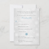 Winter Wonderland, Crystal Buckle Uitnodiging 3 -  (Achterkant)