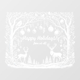 Winter Wonderland Custom Window Cling Raamsticker