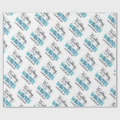 Winter Wonderland Customize Cadeaupapier (Vlak)