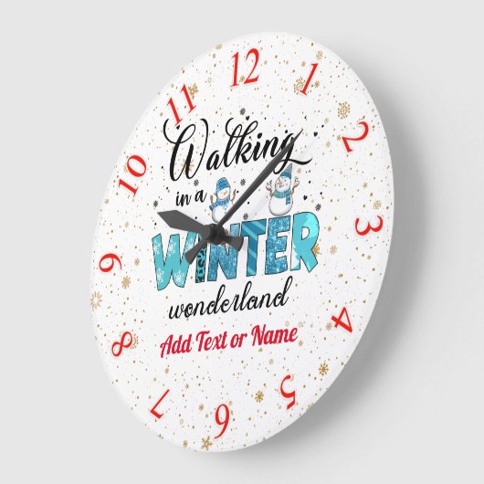 Winter Wonderland Customize Grote Klok (Hoek)