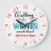 Winter Wonderland Customize Grote Klok (Voorkant)