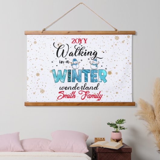 Winter Wonderland Customize Hangend Wandkleed (Slaapkamer)