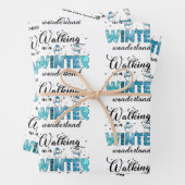Winter Wonderland Customize Inpakpapier Vel (In situ)