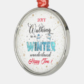 Winter Wonderland Customize Metalen Ornament (Links)