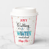 Winter Wonderland Customize Papieren Bekers (Voorkant)