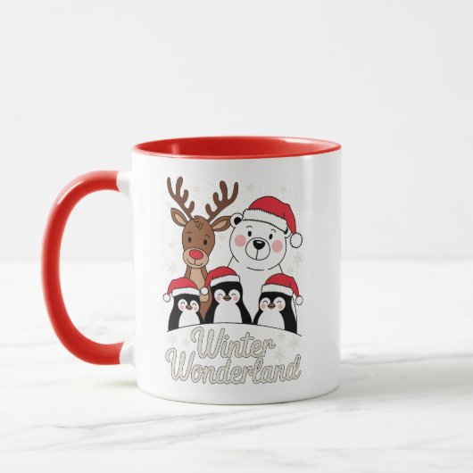 Winter Wonderland – Cute Holiday Animals Mok (Links)