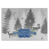 Winter Wonderland Cutting Board - Blue Snijplank (Voorkant)