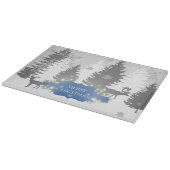 Winter Wonderland Cutting Board - Blue Snijplank (Hoek)