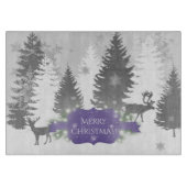 Winter Wonderland Cutting Board - Paars Snijplank (Voorkant)