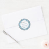 Winter Wonderland Damast Bat Mitzvah Sticker 7 (Envelop)