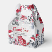 Winter Wonderland Dank je wel Bedankdoosjes (Achterkant)
