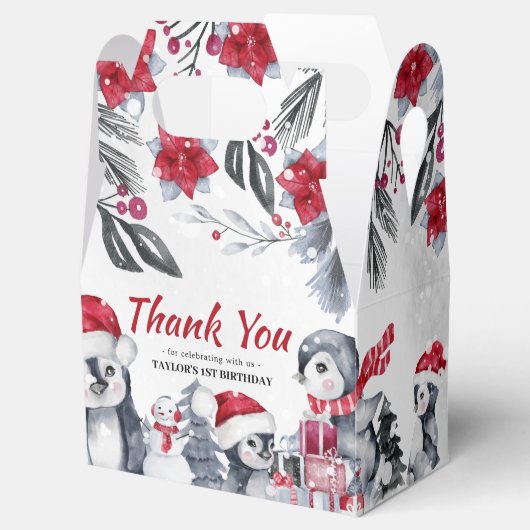 Winter Wonderland Dank je wel Bedankdoosjes (Geopend)