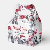 Winter Wonderland Dank je wel Bedankdoosjes (Voorkant Zijde)