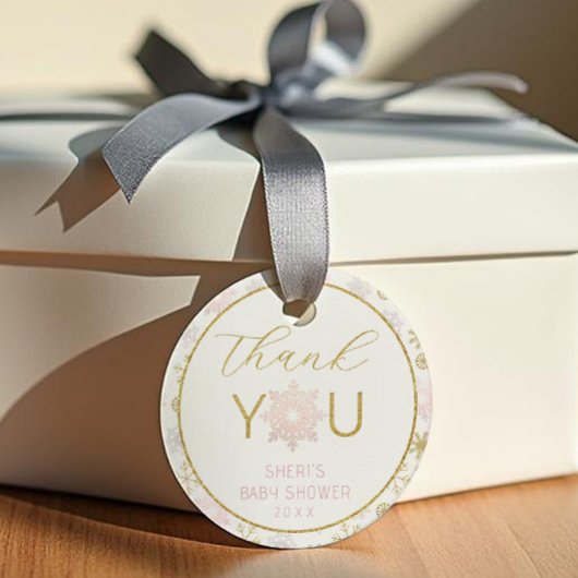 Winter Wonderland Dank u Cadeau Label