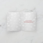 Winter Wonderland Dankuwel Notitiekaart - Rood (Binnen)