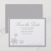 Winter Wonderland Datum opslaan Save The Date (Voorkant / Achterkant)