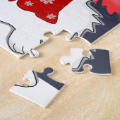 Winter Wonderland Deer, Tree, & Bear Christmas  Legpuzzel (Zijkant)