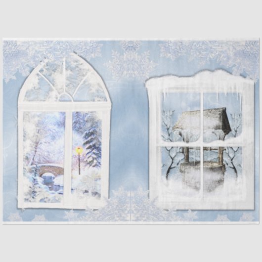 Winter Wonderland Design Serie 8 Tissuepapier (Voorkant)