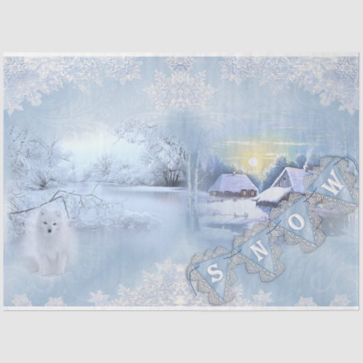 Winter Wonderland Design Series 3 Tissuepapier (Voorkant)