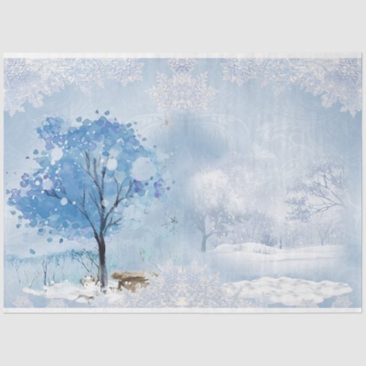 Winter Wonderland Design Series 6 Tissuepapier (Voorkant)