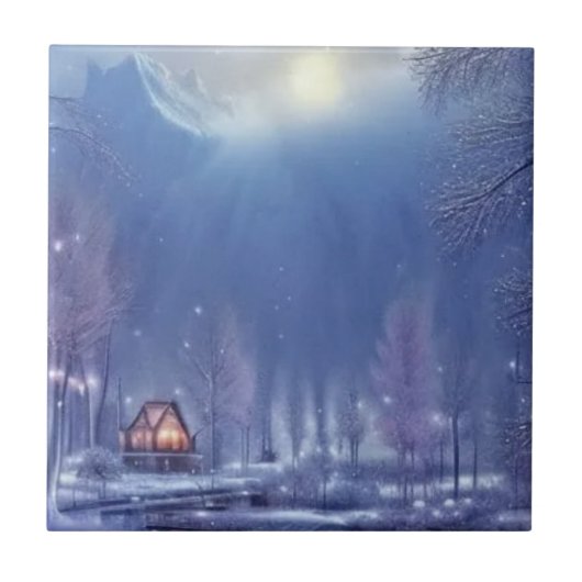 Winter Wonderland Design Tegeltje (Voorkant)