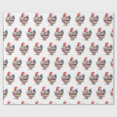 Winter Wonderland Dieren Cadeaupapier (Vlak)