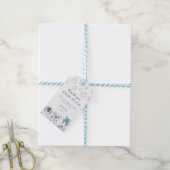 Winter Wonderland Dieren jongen Favor bedankt Cade Cadeaulabel (Met Touw)