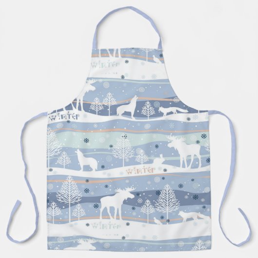 Winter Wonderland Dieren Schort (Voorkant)