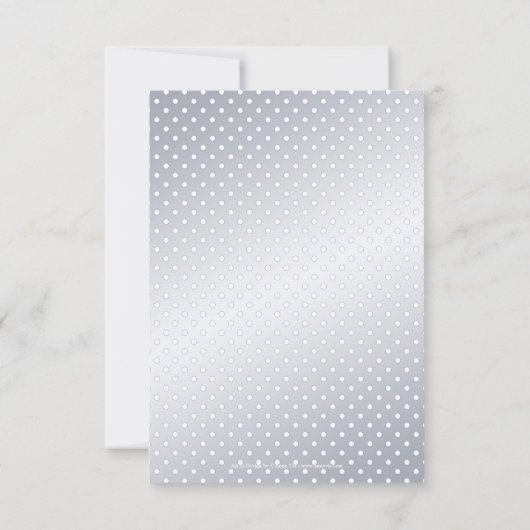 Winter Wonderland Dream Wedding RSVP Card Kaart (Achterkant)