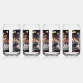 "Winter Wonderland: Duckling's Big City Avontuur" Blikvorm Glas (Rechts)