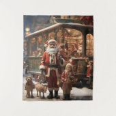 Winter Wonderland: Een feestelijk wandtapijt Wandkleed (Voorkant)