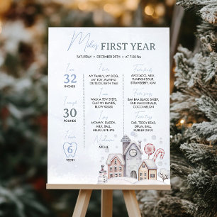 Winter Wonderland eerste jaar mijlpaal Poster