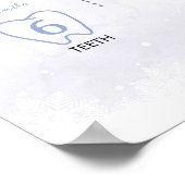 Winter Wonderland eerste jaar mijlpaal Poster (Hoek)