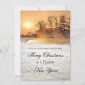 Winter Wonderland Eerste Kerstmis Fotokaart Save The Date (Voorkant)