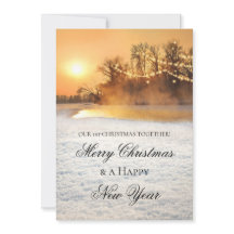 Winter Wonderland Eerste Kerstmis Fotokaart