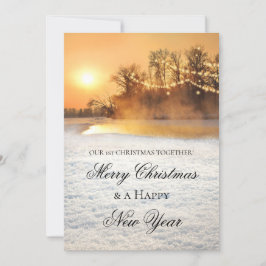 Winter Wonderland Eerste Kerstmis Fotokaart Save The Date