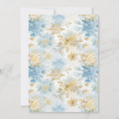 Winter Wonderland Eerste Verjaardag Kaart (Achterkant)