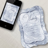 Winter Wonderland Elegante Sneeuwbruiloft Kaart