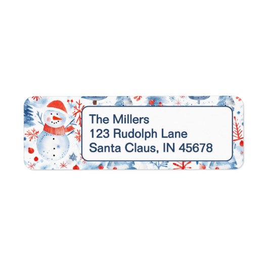 Winter Wonderland Etiket (Voorkant)