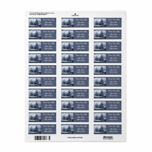 WINTER WONDERLAND ETIKET (Full Sheet)