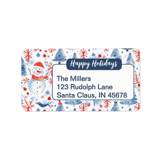 Winter Wonderland Etiket (Voorkant)