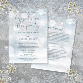 Winter Wonderland Ever After Bruiloft Feest Geloft Kaart