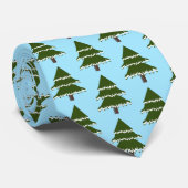 Winter Wonderland Evergreen Stropdas (Opgerold)