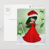 Winter Wonderland Fairy Briefkaart (Voorkant / Achterkant)