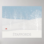 Winter Wonderland Familienaam Poster (Voorkant)