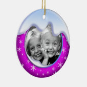 Winter Wonderland Family Ornament Paars (Rechts)