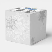 Winter Wonderland Favor Box - Blue Bedankdoosjes (Achterkant)
